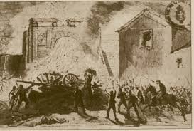 I garibaldini entrano a Monterotondo - 1867